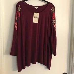 Burgundy Top 1X